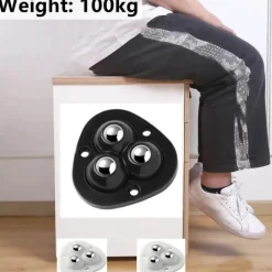 Möbeltransportrollen – selbstklebende Drehrollen zum Heben schwerer Lasten