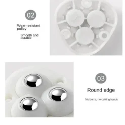 Möbeltransportrollen – selbstklebende Drehrollen zum Heben schwerer Lasten