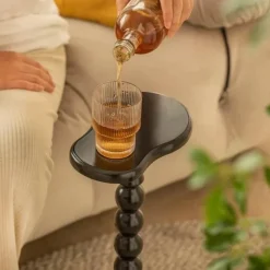 Medieval Mini Coffee Table - Solid Wood Accent Furniture