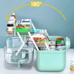 Medizinischer Aufbewahrungs-Organizer - Box für Gesundheitsbedarf