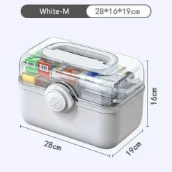 Medizinischer Aufbewahrungs-Organizer - Box für Gesundheitsbedarf