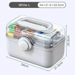 Medizinischer Aufbewahrungs-Organizer - Box für Gesundheitsbedarf