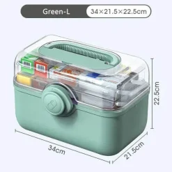 Medizinischer Aufbewahrungs-Organizer - Box für Gesundheitsbedarf