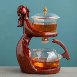 Meerjungfrau-Teekanne – Traumhaftes Teeservice aus Holz