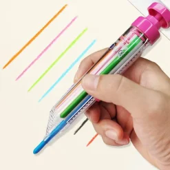 Mehrfarbiger Kinderstift – Lustiges, einziehbares Künstlerzubehör für Kinder
