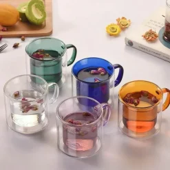 Mehrfarbiges Weinglas-Set – Vielseitiges Trinkgeschirr für Tee, Kaffee, Cocktails, Spirituosen