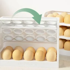 Mehrschichtige, praktische Eier-Kühlschrank-Organizerbox