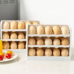 Mehrschichtige, praktische Eier-Kühlschrank-Organizerbox