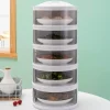 Mehrschichtige transparente Aufbewahrungsbox für Lebensmittel in der Küche
