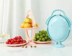 Mehrschichtiger, kreativer, faltbarer Snack-Obstschalenständer