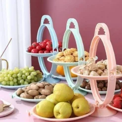 Mehrschichtiger, kreativer, faltbarer Snack-Obstschalenständer