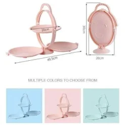 Mehrschichtiger, kreativer, faltbarer Snack-Obstschalenständer