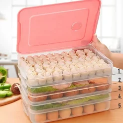 Mehrschichtiger Vorratsbehälter für Lebensmittel – stapelbarer Meal-Prep-Organizer
