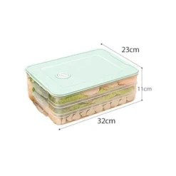 Mehrschichtiger Vorratsbehälter für Lebensmittel – stapelbarer Meal-Prep-Organizer