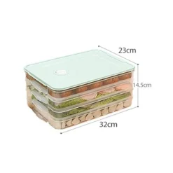 Mehrschichtiger Vorratsbehälter für Lebensmittel – stapelbarer Meal-Prep-Organizer