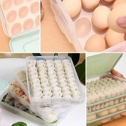 Mehrschichtiger Vorratsbehälter für Lebensmittel – stapelbarer Meal-Prep-Organizer