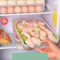Mehrschichtiger Vorratsbehälter für Lebensmittel – stapelbarer Meal-Prep-Organizer