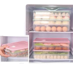 Mehrschichtiger Vorratsbehälter für Lebensmittel – stapelbarer Meal-Prep-Organizer