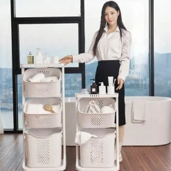 Mehrschichtiger Wäschekorb – Hängeaufbewahrungslösung