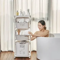 Mehrschichtiger Wäschekorb – Hängeaufbewahrungslösung