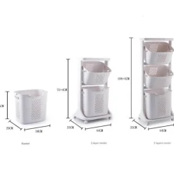 Mehrschichtiger Wäschekorb – Hängeaufbewahrungslösung
