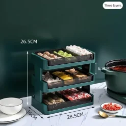 Mehrstöckiges Küchenregal – leicht zugänglicher Organizer