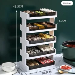 Mehrstöckiges Küchenregal – leicht zugänglicher Organizer