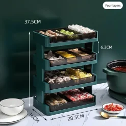 Mehrstöckiges Küchenregal – leicht zugänglicher Organizer