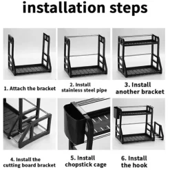 Mehrstöckiges Küchenregal – platzsparendes Organizer-Regal