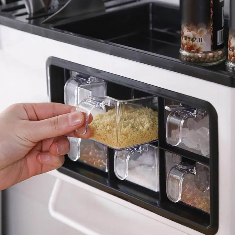 Mehrzweck-Gewürz-Organizer mit Telefonhalter – Aufbewahrungslösung für Küchenregale