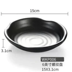 Melamin-Dip-Saucenschalen-Set - Schwarz, 4er-Pack