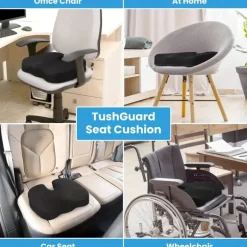 Memory Foam Sitzauflage – Bequem, Rutschfest für Büro & Auto