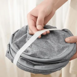 Mesh Laundry Hamper - Portable Storage Bag for Clothes