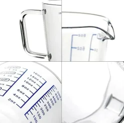 Messbecher aus Glas – Hitzebeständiger Krug für präzises Ausgießen