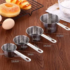 Messlöffel-Set aus Edelstahl für präzises Backen und Kochen