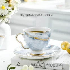 Michelozzo Kaffeeset - Edles Kaffeeservice mit Tassen und Untertassen