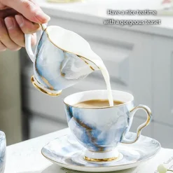 Michelozzo Kaffeeset - Edles Kaffeeservice mit Tassen und Untertassen