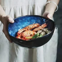 Midnight Ceramic Deep Bowl - Elegantes Geschirr zum Servieren