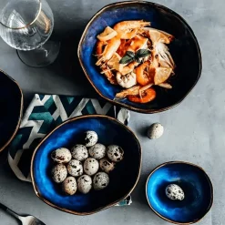 Midnight Ceramic Deep Bowl - Elegantes Geschirr zum Servieren