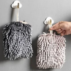 Mikrofaser-Chenille-Handtuch – weiches, saugfähiges, schnell trocknendes Handtuch mit Schlaufen