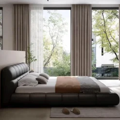 Mila Bed – Modernes gepolstertes Plattformbett