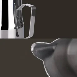 Milchaufschäumkännchen aus Edelstahl – Abgerundeter Ausguss 350 ml 550 ml 750 ml Optionen