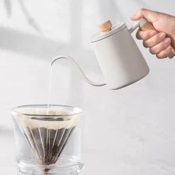 Milchaufschäumkrug Schwanenhalskessel - 600 ml Edelstahl