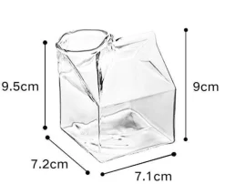 Milchglasdekor - Handgemachtes transparentes Glasgeschirr