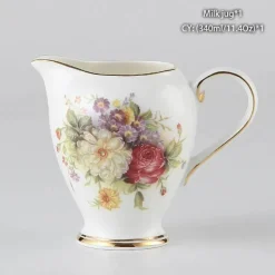 Milchkännchen aus Bone China – Eleganter Milchkännchen für Tee und Kaffee