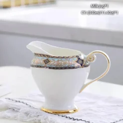 Milchkännchen aus Bone China – Eleganter Milchkännchen für Tee und Kaffee