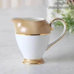 Milchkännchen aus Bone China – Eleganter Milchkännchen für Tee und Kaffee