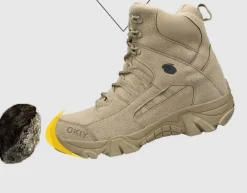 Militärstiefel aus Leder für Herren – strapazierfähiges Outdoor-Schuhwerk
