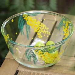 Mimosa-Glasschale – elegantes, dekoratives Serviergericht für die Unterhaltung