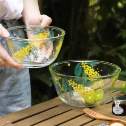 Mimosa-Glasschale – elegantes, dekoratives Serviergericht für die Unterhaltung